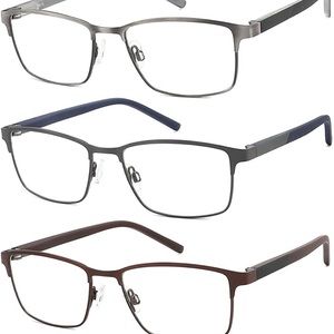 4 Pack Reading Glasses for Men 1.25x